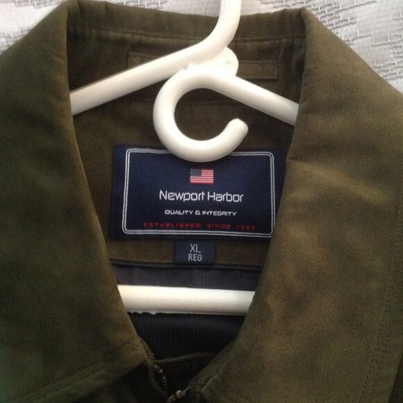 Newport Harbor Men's Green Polyester Light Weight Jacket - X-Large - Never Worn - Picture 1 of 7